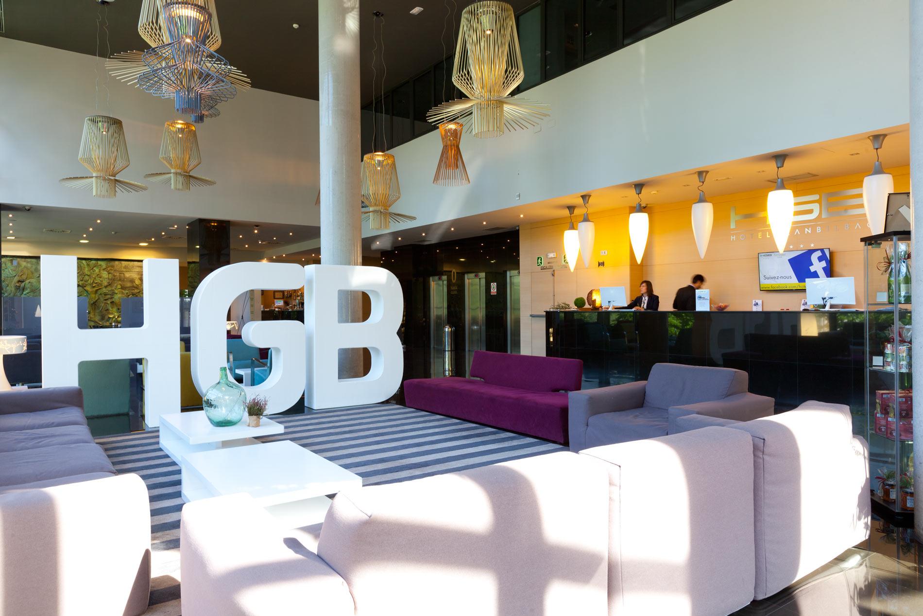 โรงแรมกรัน บิลเบา ภายนอก รูปภาพ Reception area